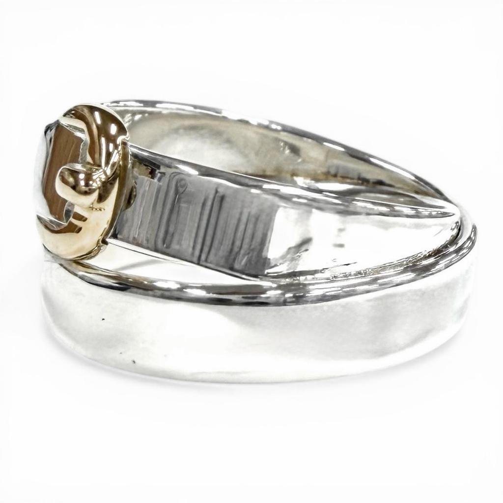 Excellent HERMES Ring Double true ring Silver 925 Women 50 Used