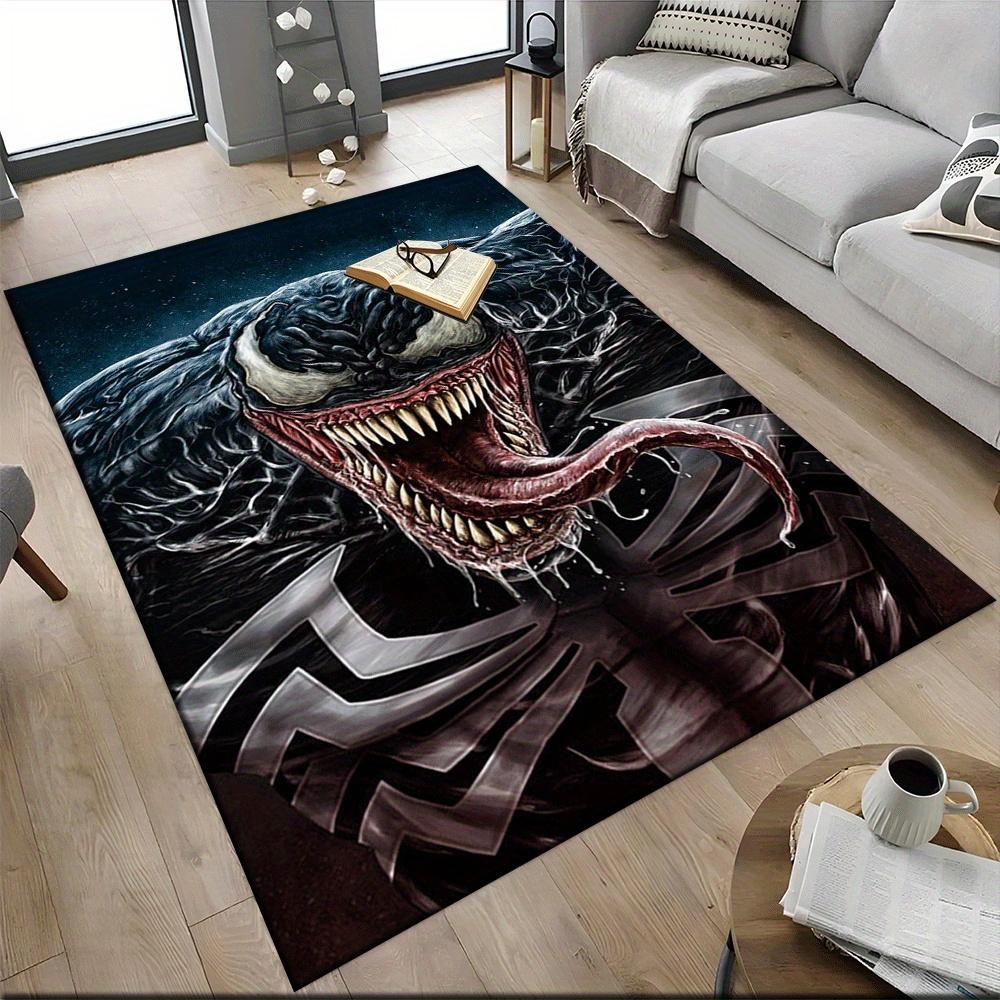 1pc Venom Carpet Area Rug, Bedroom, and Playroom - Durable, Stain-Resistant, and Easy To Clean, Living Room, Laundry Room, Home Decor, Chris
