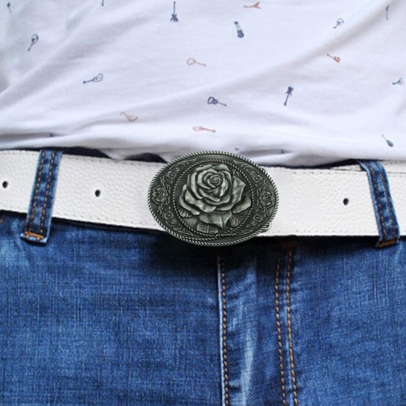 Středověké přezky na opasek s náhradní růží Westernový kovbojský styl