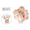 9Pcs Wooden Brains Teasers Puzzle Logics Mind Puzzle Box Locks Removing Assembling Toy for Party Decoration