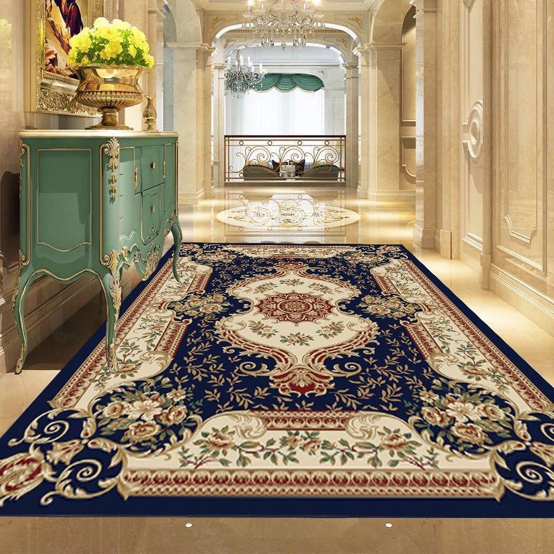 Europe Türkiye Style Retro Carpet Living Room Sofa Bedroom Bedside Kitchen Entrance Door Rug Non-slip Luxury Home Decor Mat