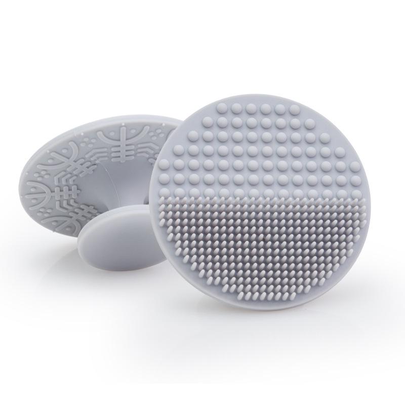 Silicone Suction Cup Bath Brush: Baby Shampoo & Facial Exfoliating Massage Tool