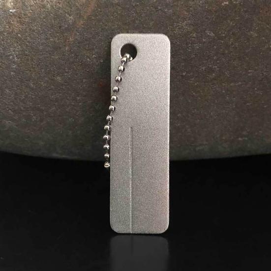 Diamond Cutter Sharpener Mini Keychain Portable Outdoor Camping Emery Nail File Efficient Sharpening Tool for Scissors Fish Hooks