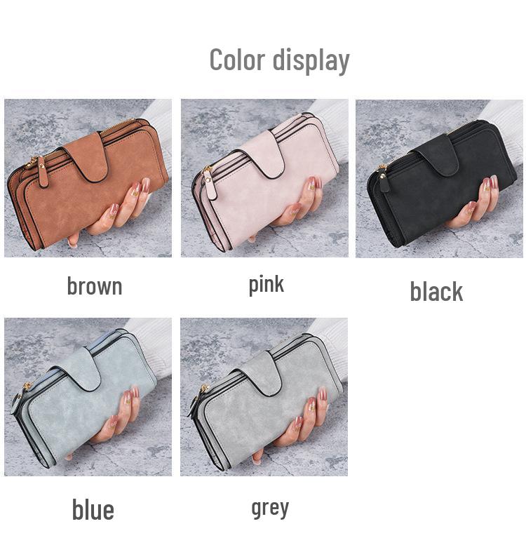 Multicolor Snap Closure Women's Wallet: Coin Purse & Phone Bag with Card Slots