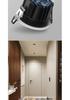 Frameless 75mm LED Downlight, Deep Anti-Glare, Eye-Protective Spotlight for Living Rooms.