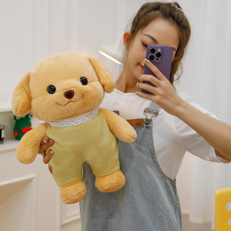 Semper family poodle baby doll dog dog doll cute plush toy puppy family birthday gift