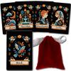 [Officially Imported] Bohemian Stitch Lenormand 50-Piece Set with Drawstring Pouch and Japanese Keyword Cards