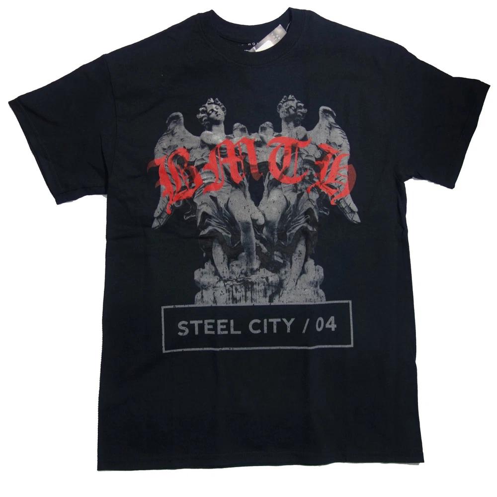 Officially licensed Bring Me The Horizon Angels Steel City Unisexs Black T Shirt S
