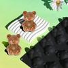 Bear Shaped Silicone Mousse Mold Reusable Baking Mold for Cakes Desserts Heat Resistant Non-Stick & Easy Clean Baking Mold for Home Bakers & Sweet