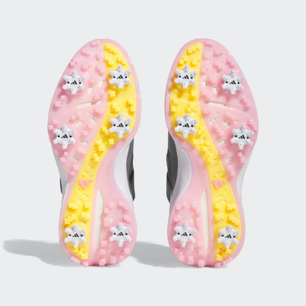 Golf Shoes ZEDGE 23 Boa Dark Silver Pink cm [Adidas Golf] Women's Metallic/Solar Gold/Beam 23.0