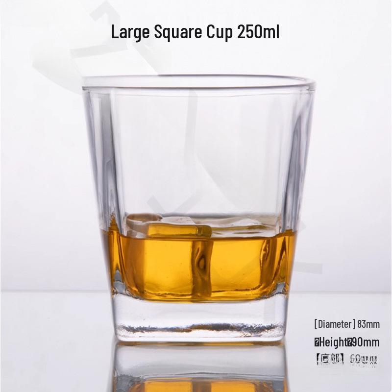 Square KTV Bar Glasses: Baijiu, Wine, & Water Glasses
