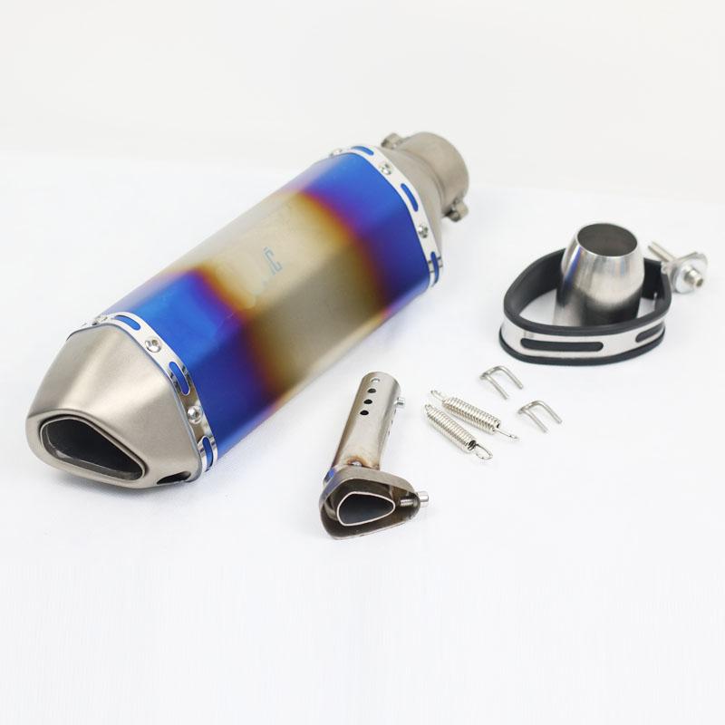 Universal 51MM Motorcycle Exhaust Pipe Muffler Scooter DB Killer pitbike escape moto piaggio cafe racer for pcx msx 150 duke 125