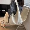 Leinwand Schulter Damen Einkaufstasche Cord Einfache Casual Große Kapazität Designer Handtaschen Für Frauen Reisen Solide Shopper Tasche