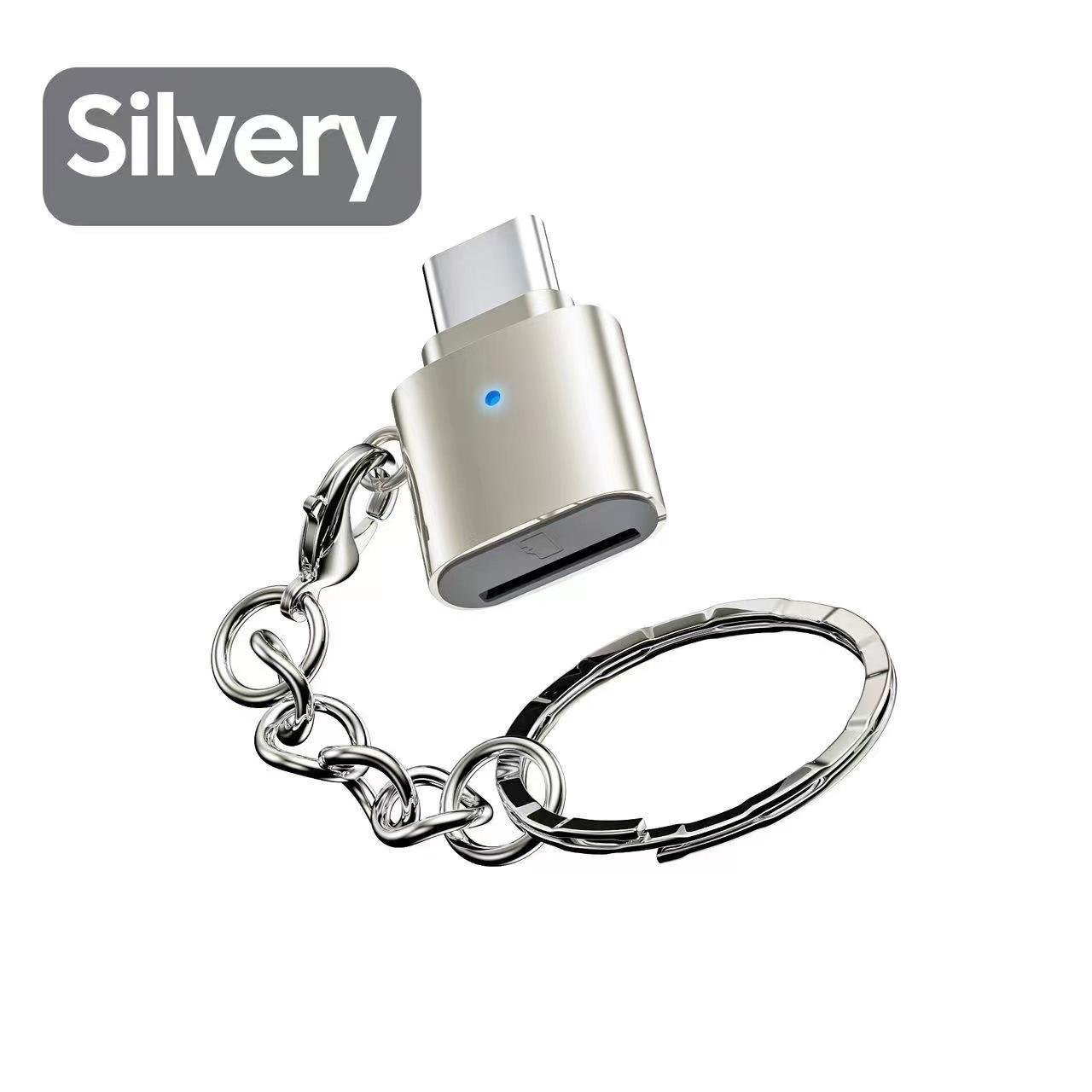 

Type-C OTG Card Reader for Micro SD/TF – Compatible with Mobile Phones, Cars, Computers, Tablets, and iPad