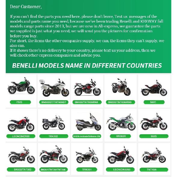 Ghidon scaun bară de direcție presor de Benelli Leoncino250 BJ250