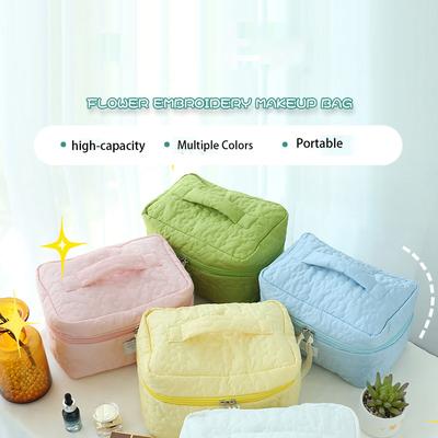Borsa per il trucco color caramella Ins Style, nuova borsa da donna leggera e di lusso, borsa per rossetto, borsa da viaggio portatile per cosmetici e articoli da toeletta