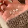 Simple Small Bow Stud Earrings For Women Cute Hypoallergenic Daily Wear Ear Piercing Jewelry Gift