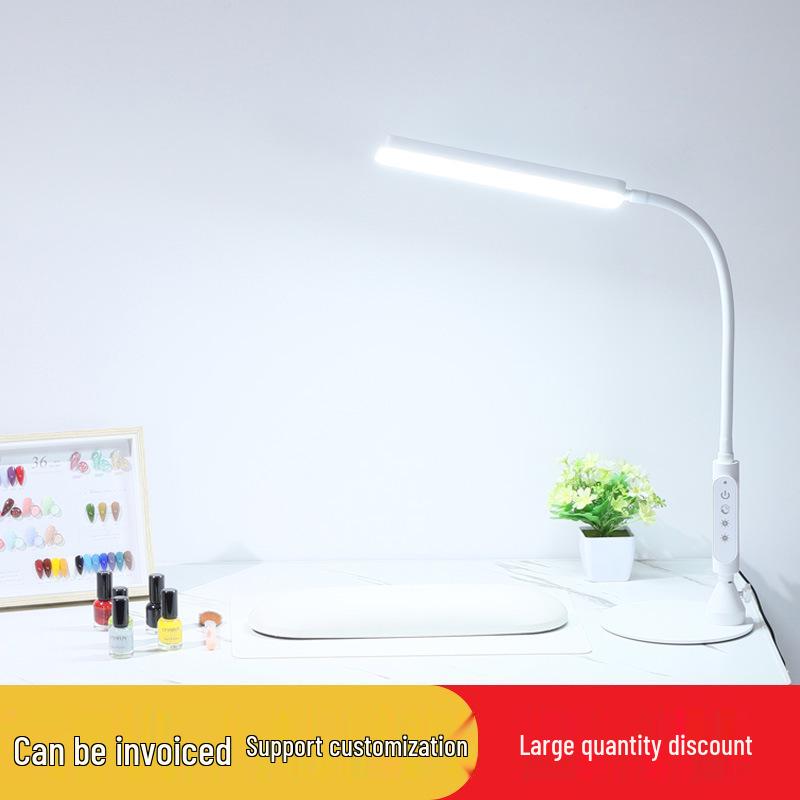 Ultra-Bright LED Desk Lamp: Clip-On Light for Nail, Beauty, Embroidery, & Eyelash Work.
