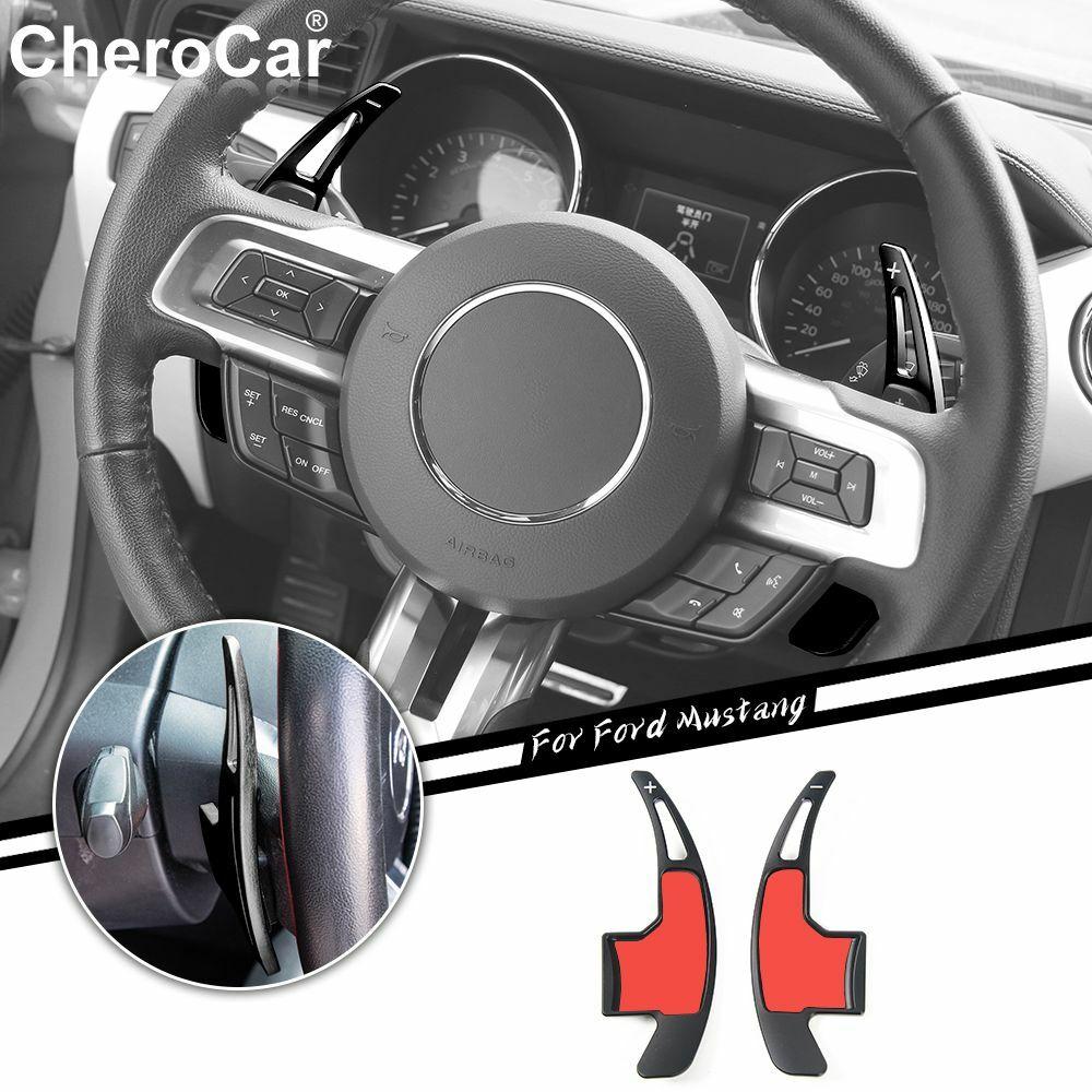 For Ford Steering Wheel Shift Paddle Shifter Trim Cover for Ford Mustang 2015+