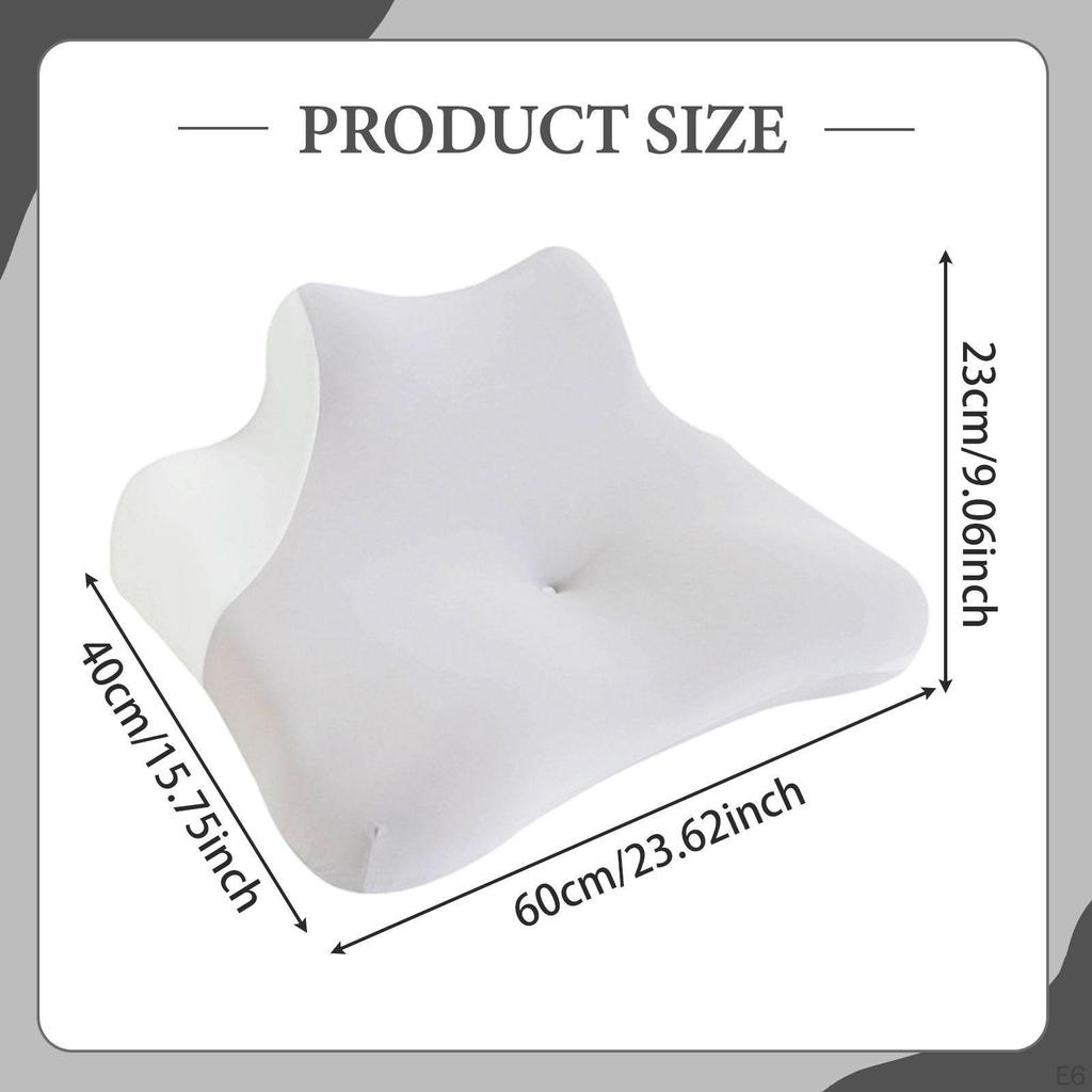 Bed Pillow Back Support Multifunctional Comfortable Washable Cervical Head Chin for