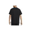 Nike Sportswear Logo Print Ribbed Crew Neck Loose Short Sleeve T-Shirt Men Tops Black FV1399-010