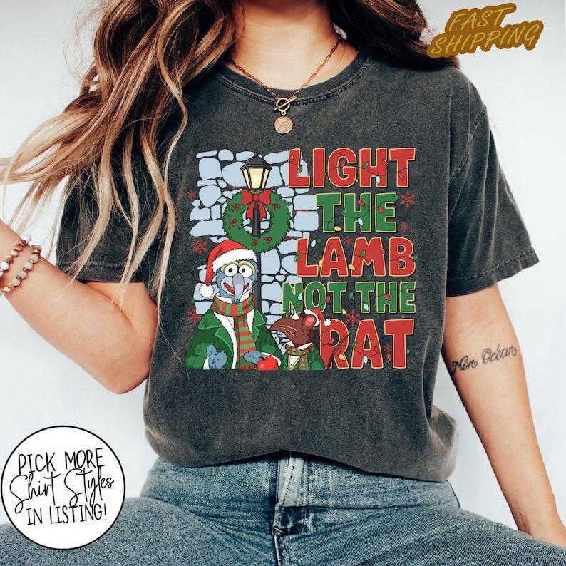 Light The Lamp Not The Rat Christmas Shirt Christmas Holiday Tee Vintage Carol Scene Winter Season Shirt S