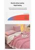 Striped Imitation Rabbit Fur Plush Blanket with Lambswool - Double Layer for Home and Dorm