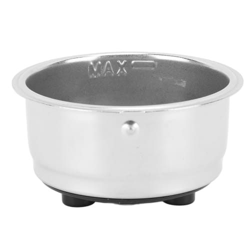 2-Piece 51mm Stainless Steel Portafilter Basket Coffee Filter, Bottomless Non-Pressurized Filter Basket, Fits DeLonghi Coffee 51mm Filter Basket Coffe