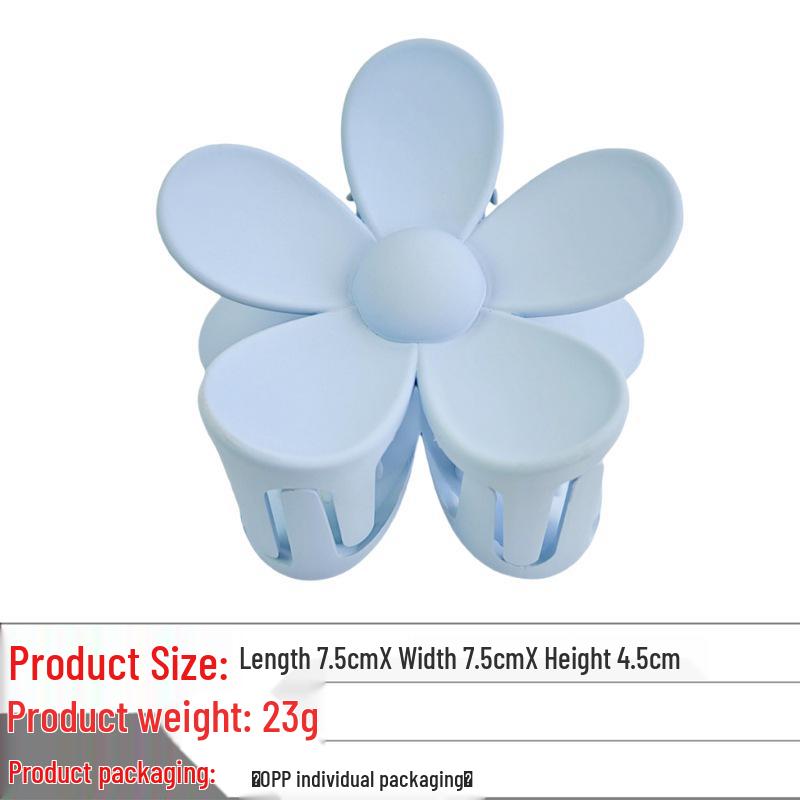 

Матовый зажим-краб для волос с цветком для причесок пучок и конский хвост - Европейский и американский модный аксессуар для волос