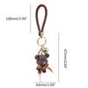 Creative Cartoon Wool Bear Keychain for Doll Car for Key Chain Fashion Cute Keyring Bag Charm Pendant Accessories Ch