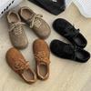 Big Head Shoes Lace-Up Retro Casual Shoes Soft-Soled Shoes Men'S Commuting Sports Shoes Moral Training Shoes Flat Bottom