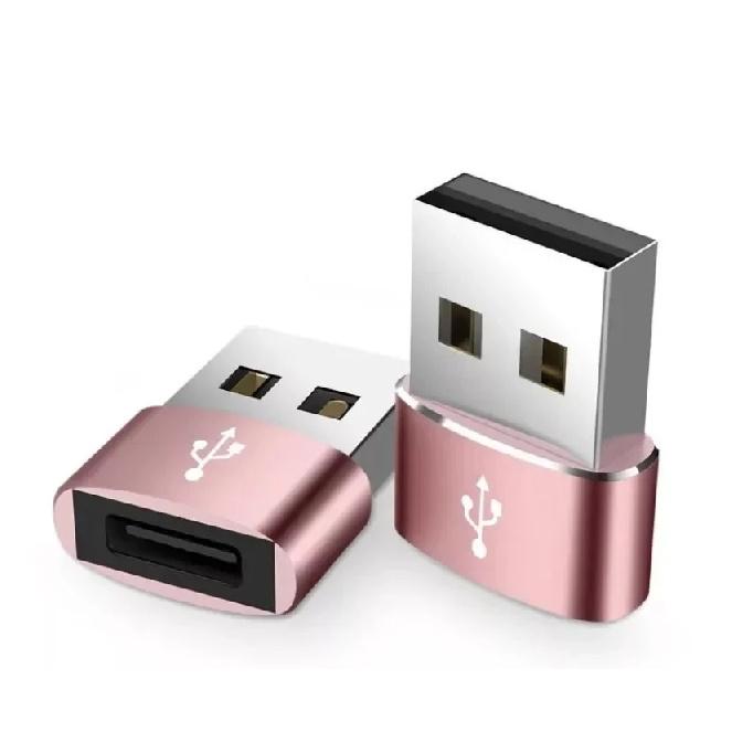 100pcs USB-C Adapter Type C To USB2.0 Adapter Male To Female USB C Converter Type-C Converter for PC Laptop Cell Smartphone