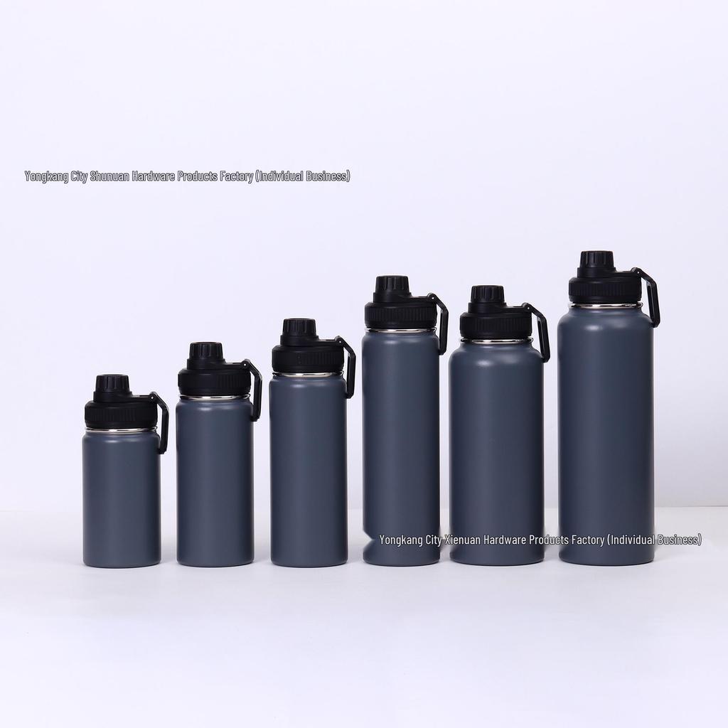 American Style 304 Stainless Steel Thermos Mug - Large Capacity Sports Water Bottle & Outdoor Kettle