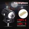Universal Motorcycle LED Headlight Projector Lens Dual Color ATV Scooter Driving Lamp Fog Light Auxiliary Spotlight Lamp