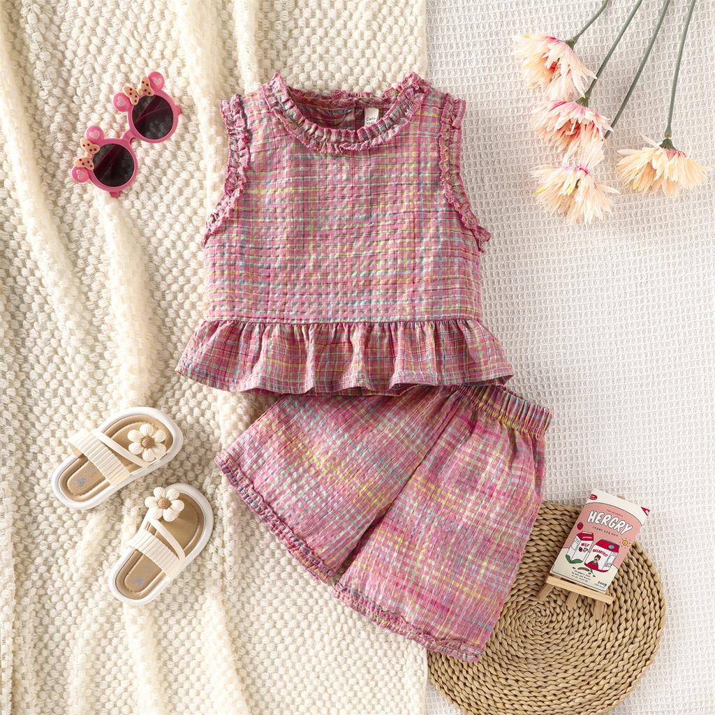 Girls Summer New Summer Clothes Stylish Children's Thin T-shirt Shorts