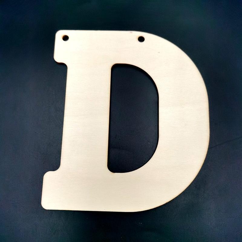 Popular 26 Letter Wood Chips, Log Color, Capital Letter Wood Chips, Pendant, Kindergarten Painted Wood Chips
