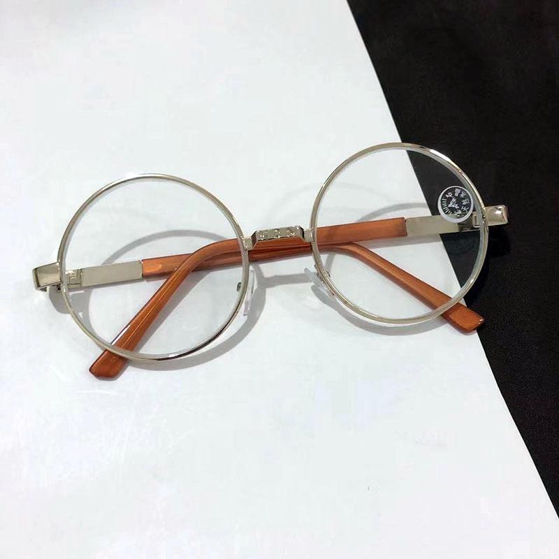 Retro Okrągłe Kryształowe Okulary Przeciwsłoneczne Męskie Okulary Przeciwsłoneczne Kuaishou Transmisja na Żywo E-Commerce Eksplozja