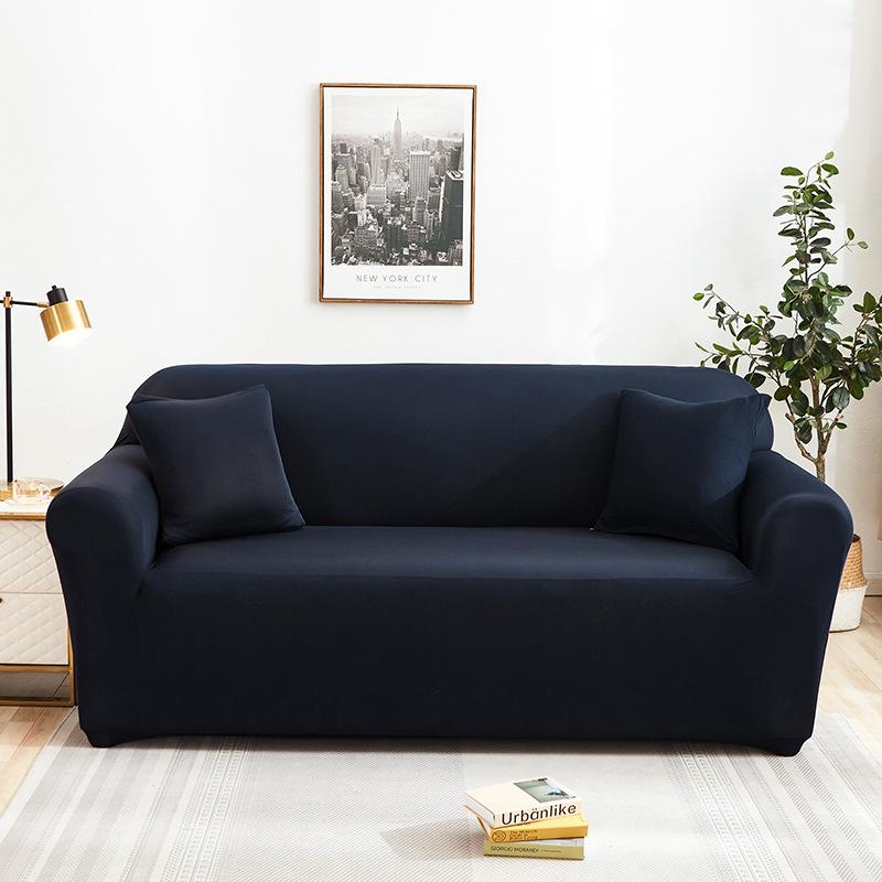 Contemporary Stretch Sofa Slipcover Set – Elastic-band Closure, Non-Slip T-Cushion Design – Cat Scratch Resistant,  Home & Office Furniture Protector