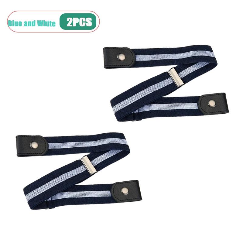 Traceless Invisible Elastic Belt Unisex Stretch Waist Belt for Jeans Pants Adjustable Comfortable Casual Decorative Belt
