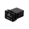 DC6V-80V Mechanical Rectangled Hour Meter Hourmeter Quartzs Hour Meter for Generator Diesels Small Engine Boat
