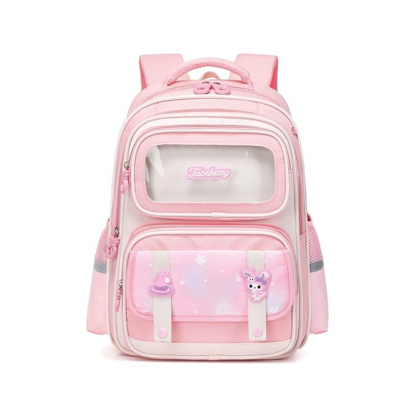 New schoolbag for girls, primary school students, grades 32 and 1, new girls' spine protection and burden reduction children's cartoon backpack