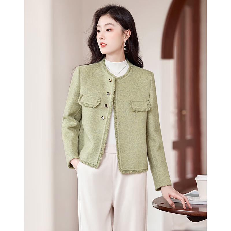 Elegant Short Wool Blend Coat