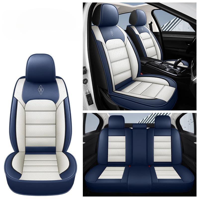 5-Seat High-Quality Comfortable Upgraded Fixed Lumbar Support Design Full-Coverage Car Seat Covers, All-Season Breathable Comfortable Car Seat Covers