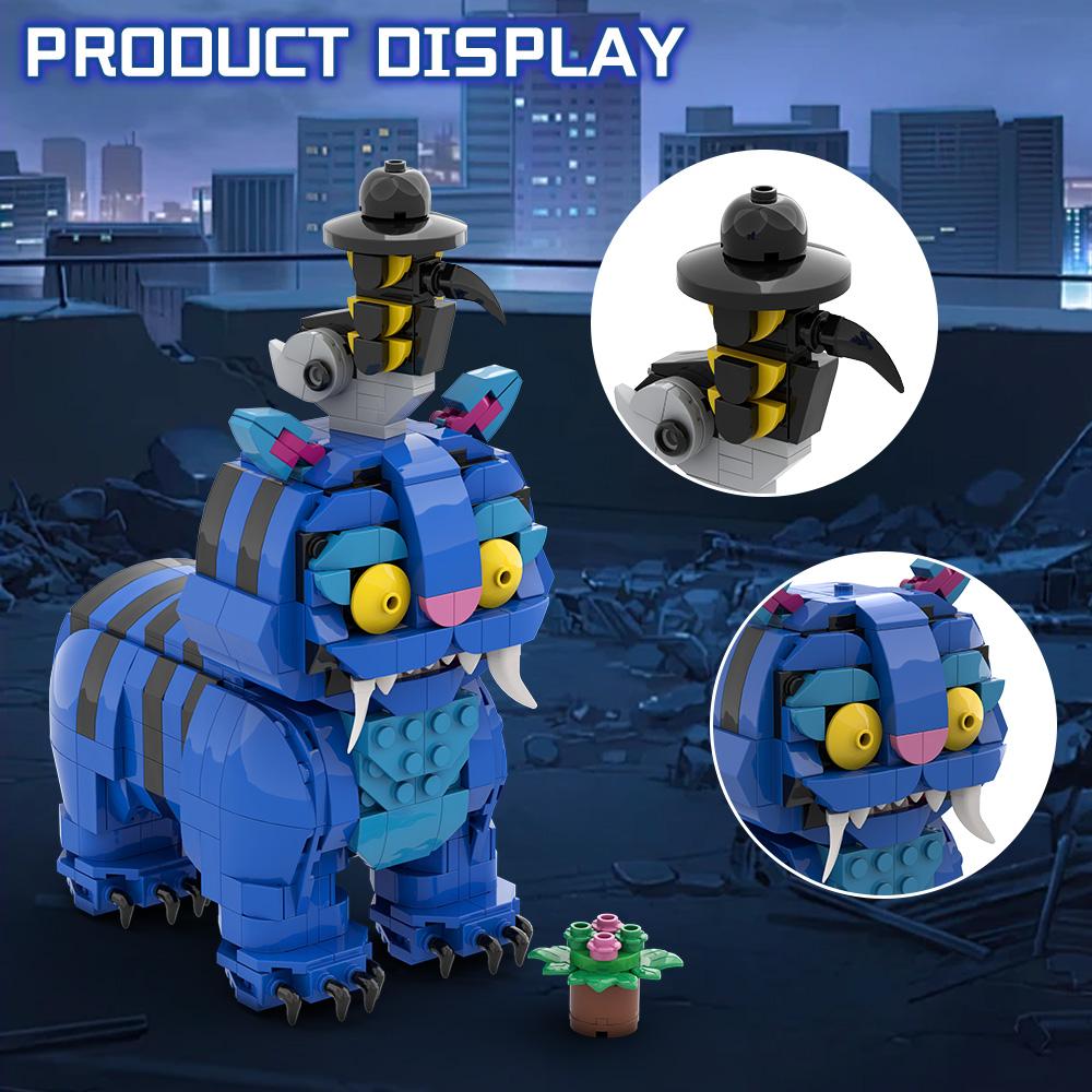 MOC K-pop Demon Hunters Magpie Model Building Blocks Rumi Figure Sussie Demonic Magpie Lion Crow Animal Bricks Toy Gift