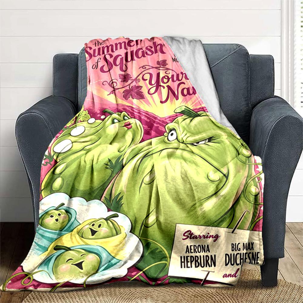 Plants vs. Pătură cu text personalizabil cu zombi Pătură multifuncțională personalizabilă Moale Caldă Confortabilă Potrivită pentru Lenjerie de pat Pat Picnicuri Malul mării Pentru Toate Ocaziile