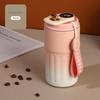 Smart Stainless Steel Temperature Measuring Coffee Travel Mug - Sleek Design, Unisex