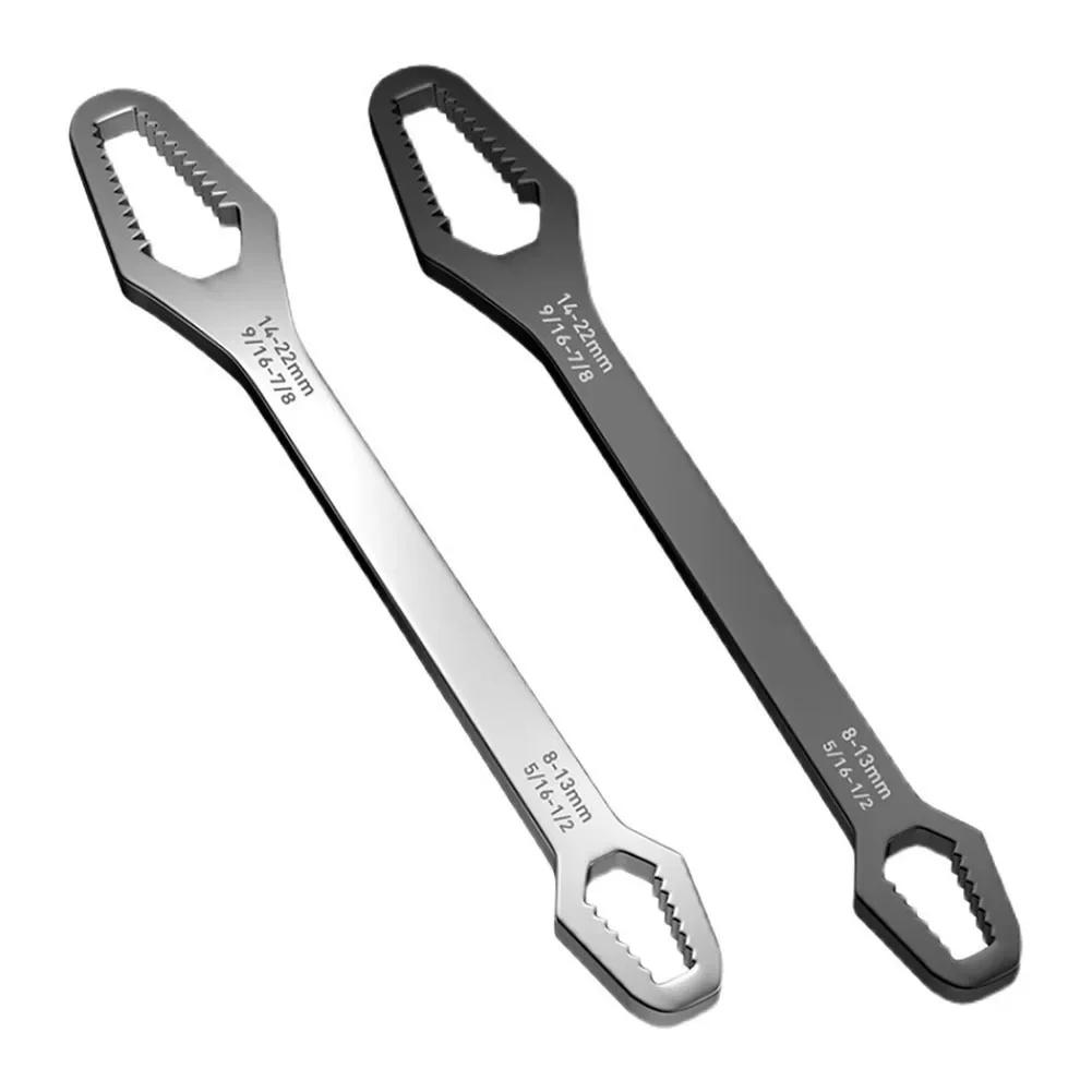 New Car Universal Torx Wrench Adjustable Self-tightening Wrench Board Double-head Torx Spanner Torx Spanner Hand Tools 8-22mm