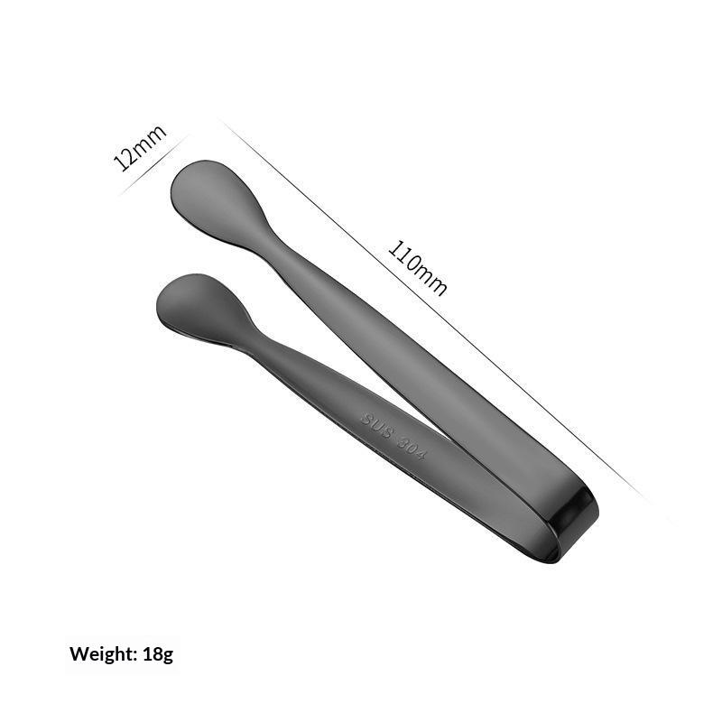 Sugar Cube Tongs Multi-Color Ice Clamp Stainless Steel Electroplated Ice Tongs Ice Clip For Bar Kitchen Sugar Cube Meal Clip