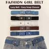 Adjustable Stretch Elastic Waist Band Invisible Belt Buckle-Free Belts for Women Men Jean Pants Dress No Buckle Easy ToWear