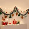 Merry Christmas DIY Christmas Banner LED String Light Hanging Pendant Hanging Bunting Xmas Felt Flag Shopping Mall Decor